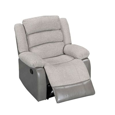 Greensboro 1 Seater Fabric Manual Motion Recliner - Dark Grey