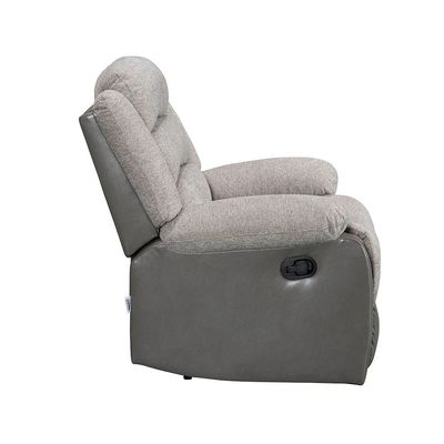 Greensboro 1 Seater Fabric Manual Motion Recliner - Dark Grey