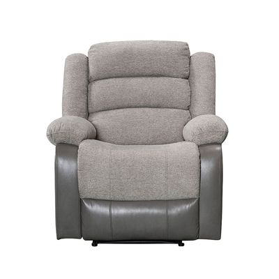 Greensboro 1 Seater Fabric Manual Motion Recliner - Dark Grey