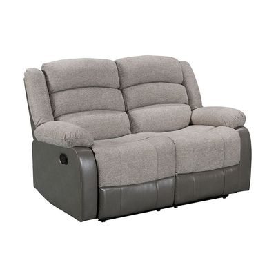 Greensboro 2 Seater Fabric Manual Motion Recliner - Dark Grey