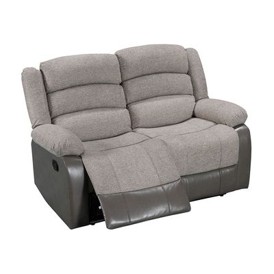 Greensboro 2 Seater Fabric Manual Motion Recliner - Dark Grey