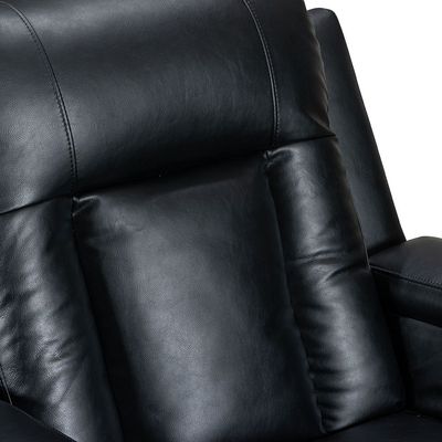 Tacos 1 Seater Faux Leather Power Motion Recliner - Black