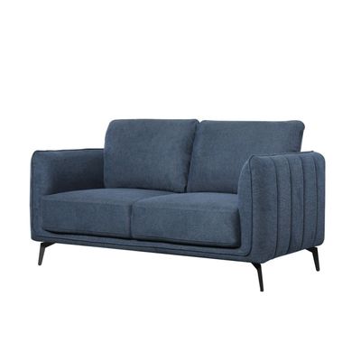 Sofia 5-Seater Fabric Sofa Set - Dark Blue - With 2-Year Warranty