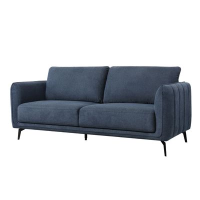 Sofia 5-Seater Fabric Sofa Set - Dark Blue - With 2-Year Warranty