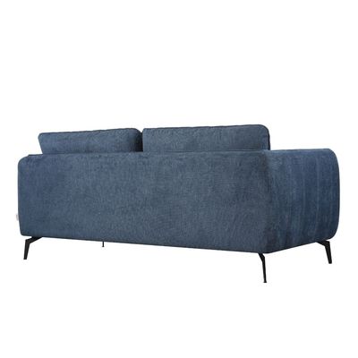 Sofia 5-Seater Fabric Sofa Set - Dark Blue - With 2-Year Warranty