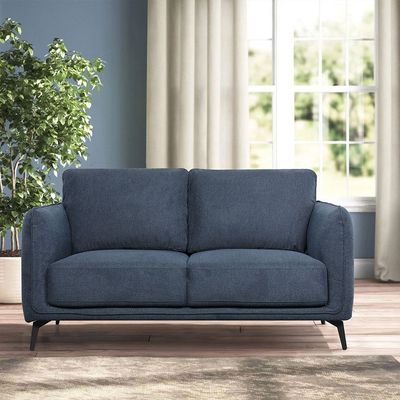 Sofia 5-Seater Fabric Sofa Set - Dark Blue - With 2-Year Warranty