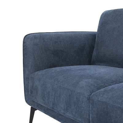 Sofia 5-Seater Fabric Sofa Set - Dark Blue - With 2-Year Warranty