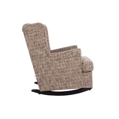 Portsmount 1-Seater Fabric Racking Chair - Brown