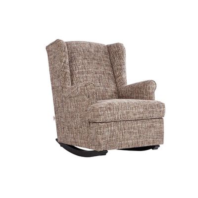Portsmount 1-Seater Fabric Racking Chair - Brown