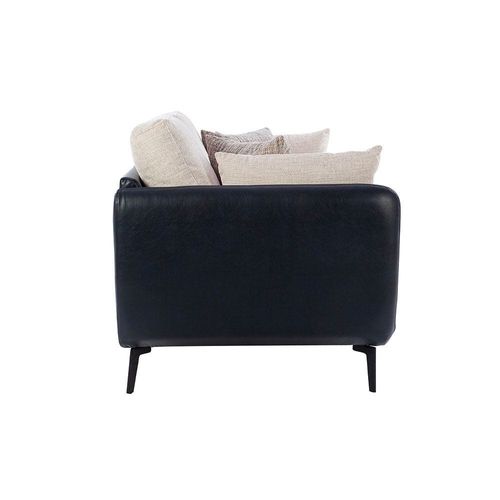 Portsmount 2-Seater Fabric Sofa - Beige / Midnight Blue