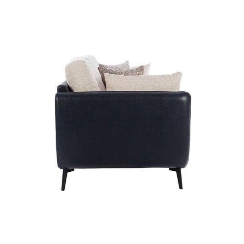 Portsmount 3-Seater Fabric Sofa - Beige / Midnight Blue