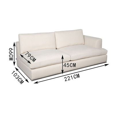 Paddington 2-Seater Right-Arm Fabric Modular Sofa – Ivory