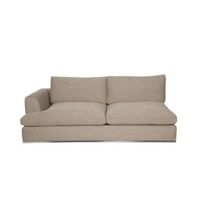 Paddington 2-Seater Left-Arm Fabric Modular Sofa – Mélange Brown