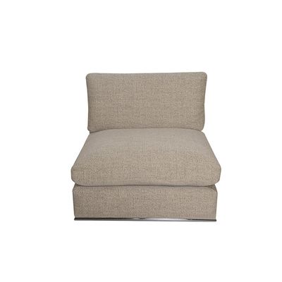 Paddington 1-Seater Armless Fabric Modular Sofa – Mélange Brown