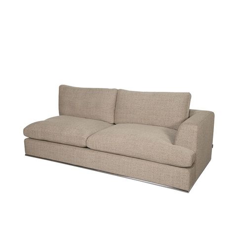 Paddington 2-Seater Right-Arm Fabric Modular Sofa - Mélange Brown