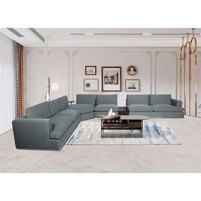 Paddington 1-Seater Armless Fabric Modular Sofa - Teal Green