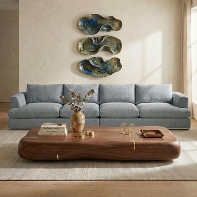 Paddington 4 Seater Fabric Modular Sofa Set- Teal Green