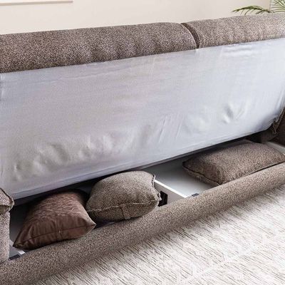 Foxton 3-Seater Fabric Sofa Bed - Choco Brown - With 2-Year Warranty