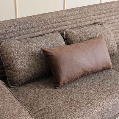 Foxton 3-Seater Fabric Sofa Bed - Choco Brown - With 2-Year Warranty