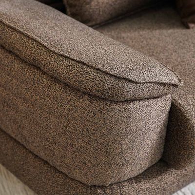 Foxton 3-Seater Fabric Sofa Bed - Choco Brown - With 2-Year Warranty