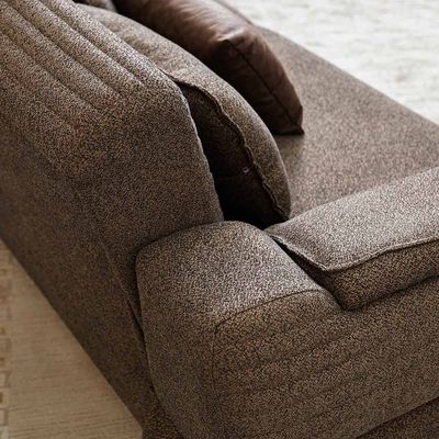 Foxton 3-Seater Fabric Sofa Bed - Choco Brown - With 2-Year Warranty