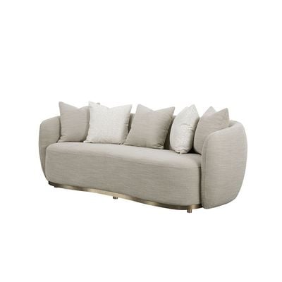 Wellsford 3-Seater Fabric Sofa - Brown - With 2-Years Warranty