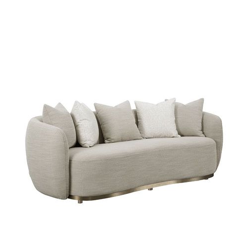 Wellsford 3-Seater Fabric Sofa - Brown - With 2-Years Warranty