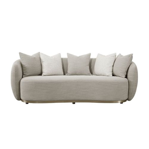Wellsford 3-Seater Fabric Sofa - Brown - With 2-Years Warranty