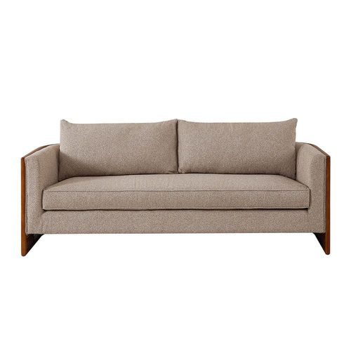 Leeston 3-Seater Fabric Sofa - Brown - With 2-Years Warranty