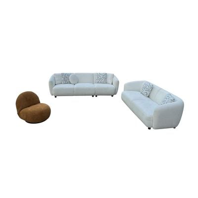 Gishelle 4+3+1 Seater Fabric Sofa