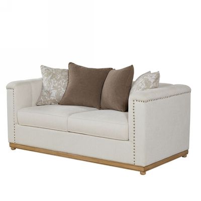 Artellis 3+2+1 Seater Fabric Sofa Set - White Chenille