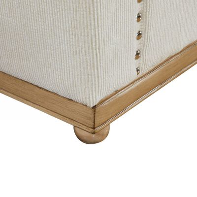 Artellis 3 Seater Fabric Sofa - White Chenille