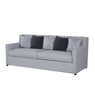 Psuedo 3 Seater Fabric Sofa - Light Grey