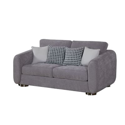 Hestia 3+2+2 Seater Fabric Sofa Set - Light Grey