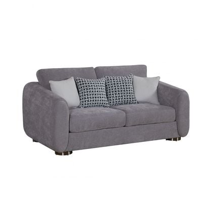 Hestia 2 Seater Fabric Sofa - Light Grey