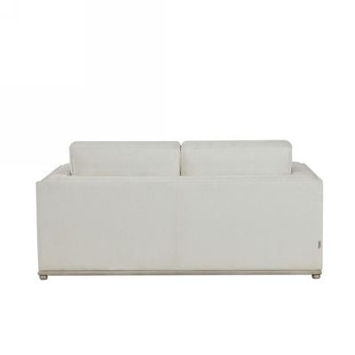 Hades 2 Seater Fabric Sofa - Milky White