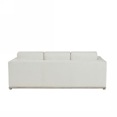 Hades 3 Seater Fabric Sofa - Milky White