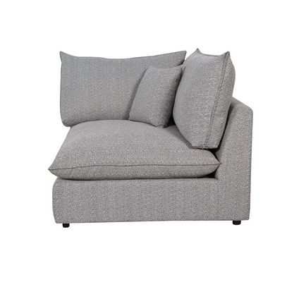 Napoleon 1-Seater Fabric Modular Sofa with Right Arm– Grey - With 2-Year Warranty