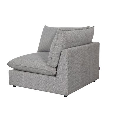 Napoleon 1-Seater Fabric Modular Sofa with Right Arm– Grey - With 2-Year Warranty