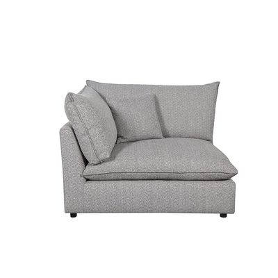 Napoleon 1-Seater Fabric Modular Sofa with Left Arm– Grey - With 2-Year Warranty