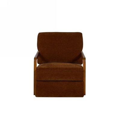 Raido  1 Seater Fabric Sofa  - Brown