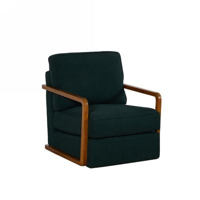 Raido 1 Seater Fabric Sofa   - Emerald 