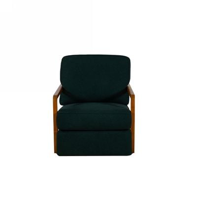Raido 1 Seater Fabric Sofa   - Emerald 