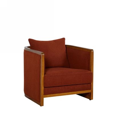 Raiden 1 Seater Fabric Sofa - Rust