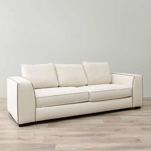 Trix 3 Seater Fabric Sofa - Beige