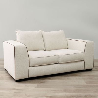 Trix 2-Seater Fabric Sofa - Beige - With 2-Year Warranty