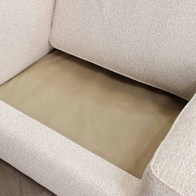 Trix 2-Seater Fabric Sofa - Beige - With 2-Year Warranty