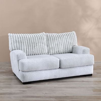 Tron 2-Seater Fabric Sofa - Grey - With 2-Year Warranty