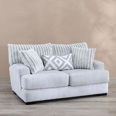 Tron 2-Seater Fabric Sofa - Grey - With 2-Year Warranty