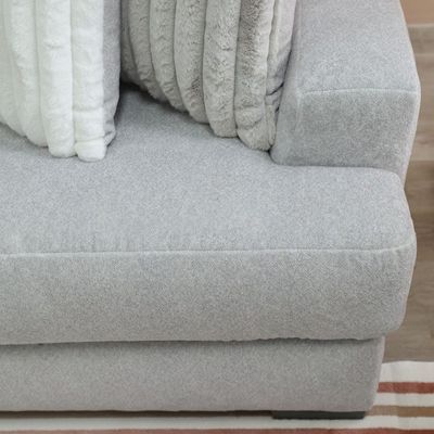 Tron 2-Seater Fabric Sofa - Grey - With 2-Year Warranty